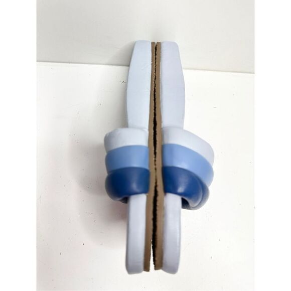 Seychelles Sandals Womens Size 9 Leather Low Key Blue Bright Slides - Picture 6 of 10